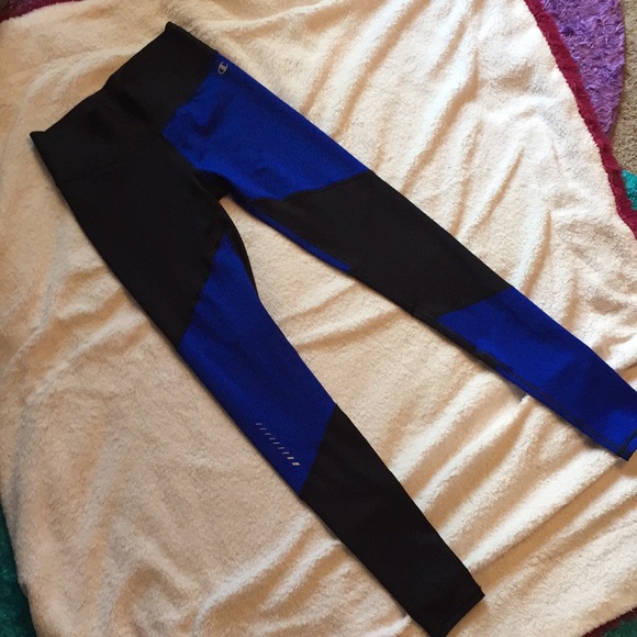 Champion Pants - Champion blue & black compression leggings